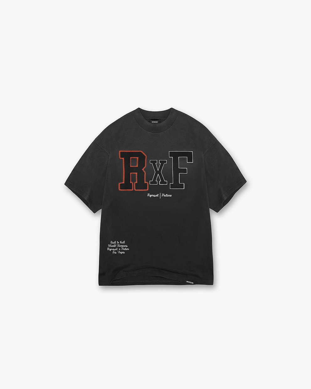 Represent X Feature Champions T-Shirt - Stained Black
